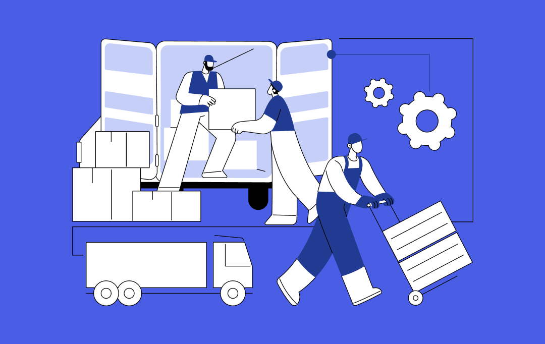 Cover illustration for the case study Carrier Management and Rate Shopping Platform